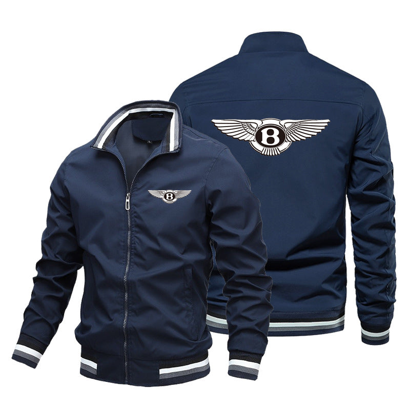 Cotton Printed Jacket Street Men's Jacket Cardigan Zipper