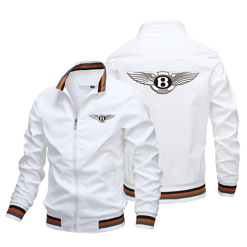 Cotton Printed Jacket Street Men's Jacket Cardigan Zipper