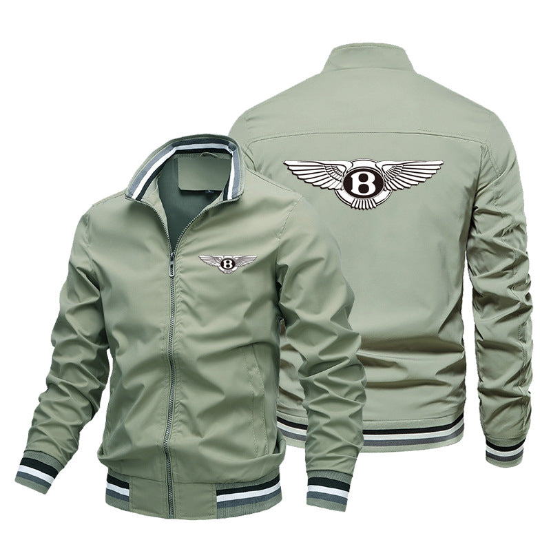 Cotton Printed Jacket Street Men's Jacket Cardigan Zipper
