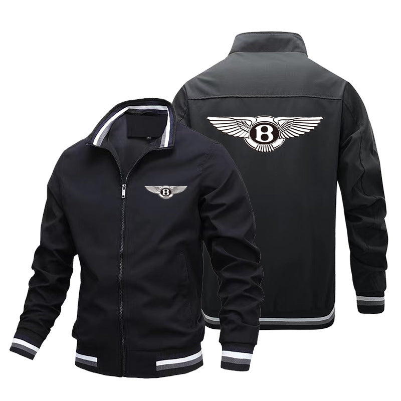 Cotton Printed Jacket Street Men's Jacket Cardigan Zipper