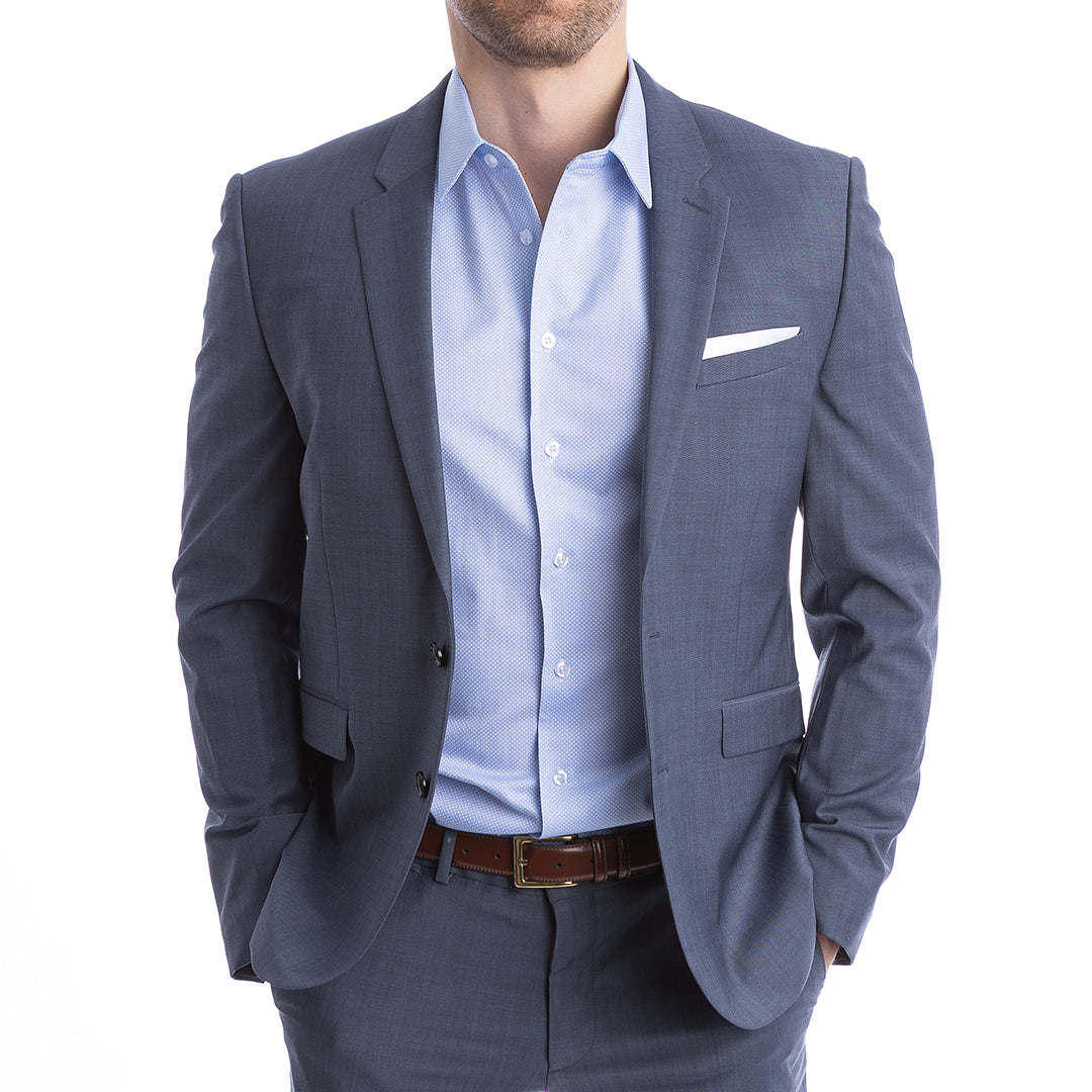 goTIELESS Ultimate Dress Shirt (Blue Diamond)